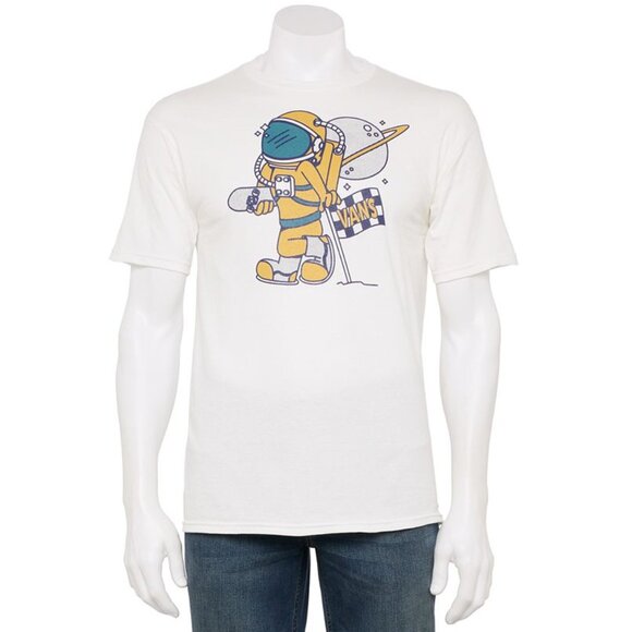 Vans T Shirt Men’s Small Off The Wall Spaceman Graphic Astronaut Skateboard - Picture 1 of 4